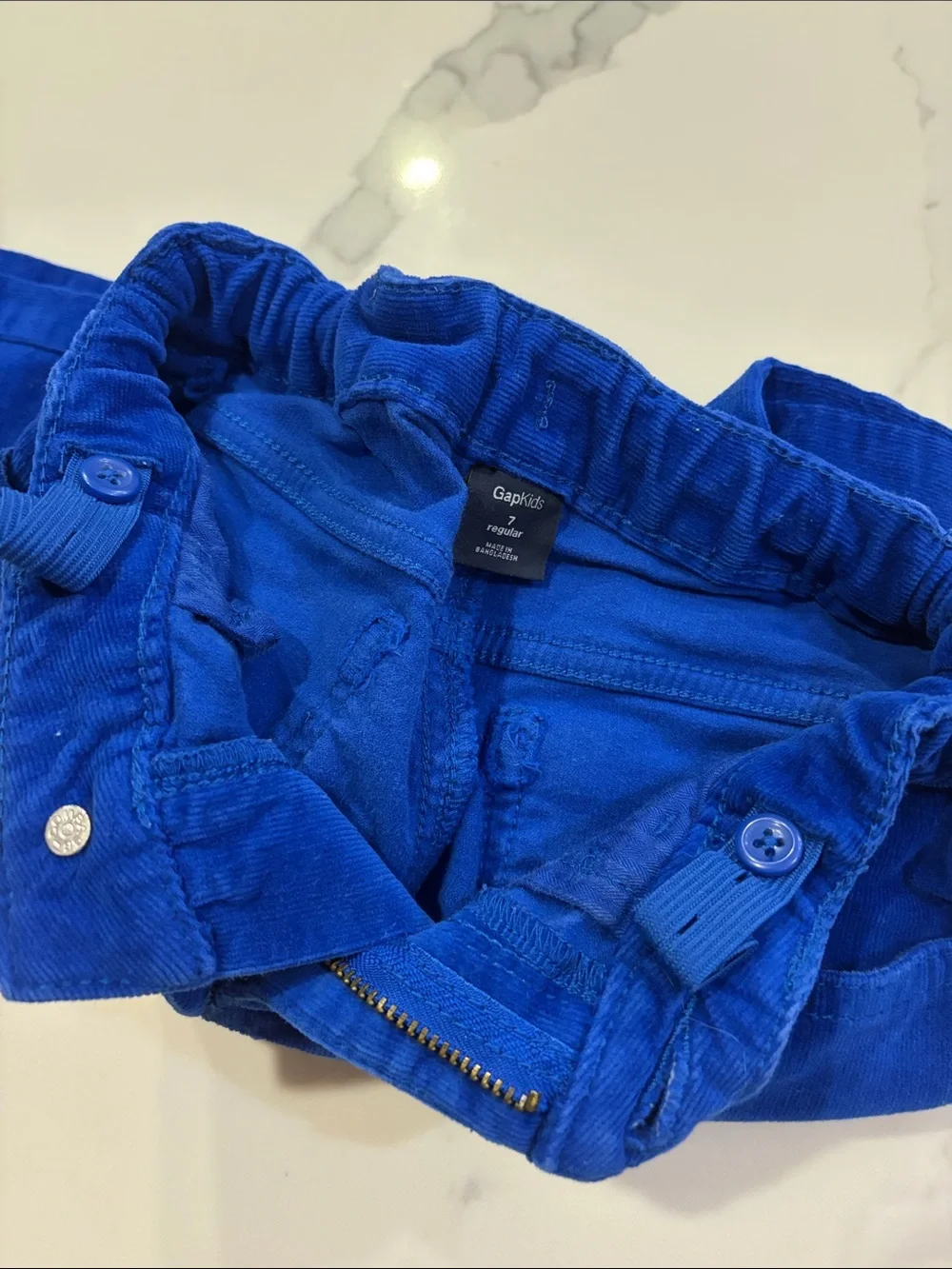 GAP Bright Blue Corduroy Pull-On Jeans
